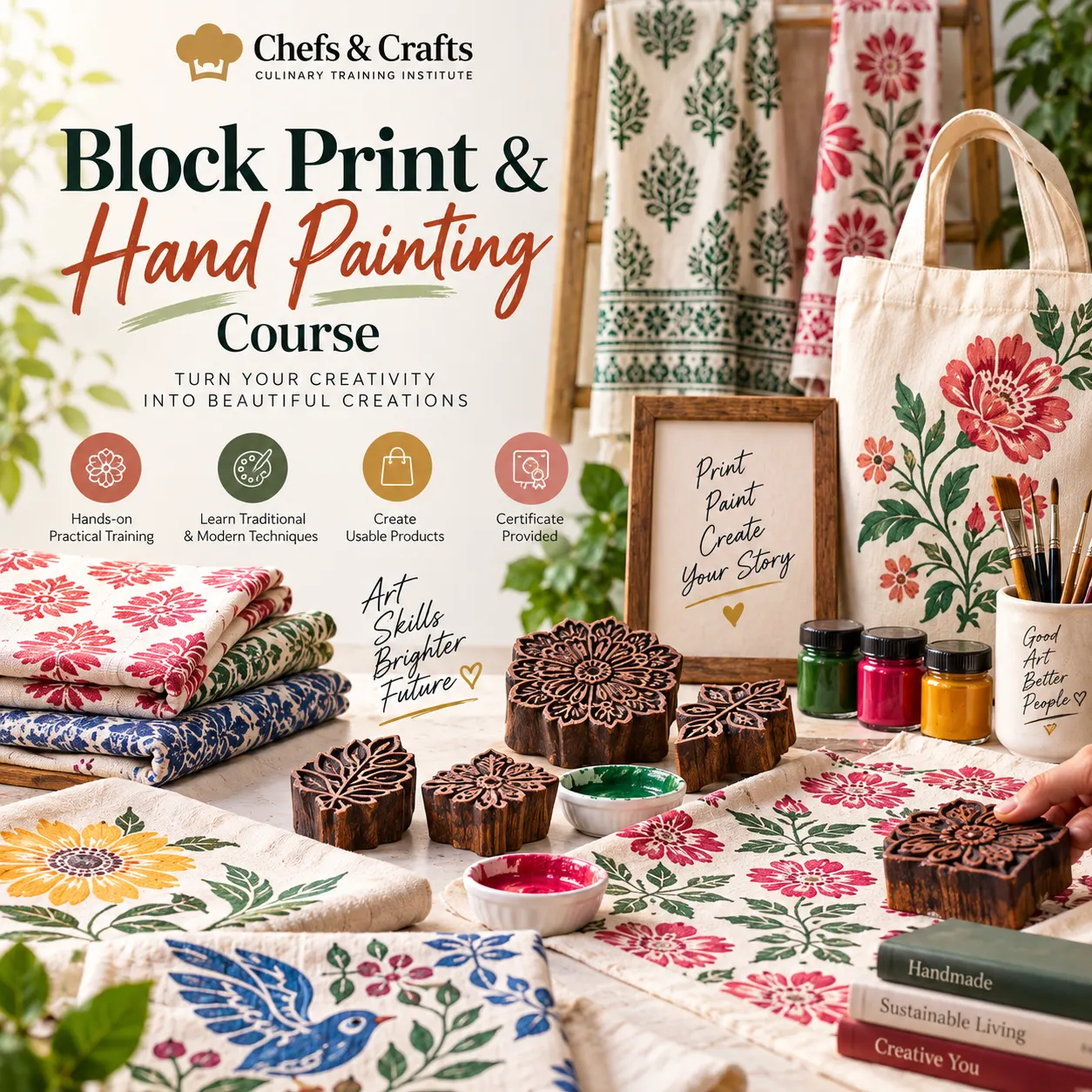 Professional Block Print & Hand Painting Course
